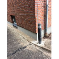 Pullert flex overkrbar til nedgravning - Sort 14 x 140 cm