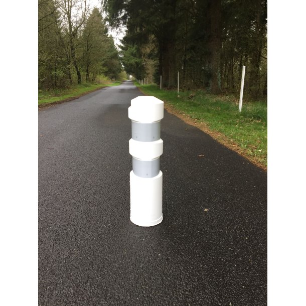 Pullert kunststof - hvid