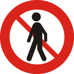 C26,2 - Fodgængere forbudt