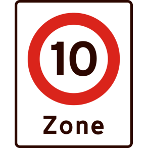 E68,4-10 - Zone med lokal hastighedsbegrænsning