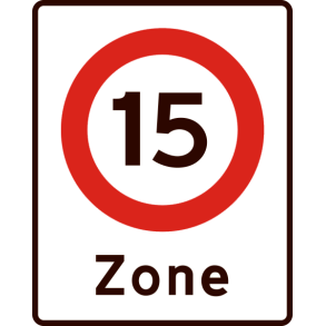 E68,4-15 - Zone med lokal hastighedsbegrænsning