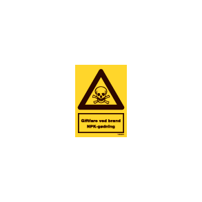 A320 - Giftfare ved brand NPK-gdning