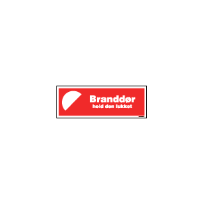 Brandskilte - 105 x 297 mm og 148 x 420 mm