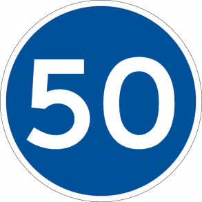 D55-50 - Mindste hastighed