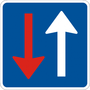 B19 - Modk�rende skal holde tilbage - 50x50cm