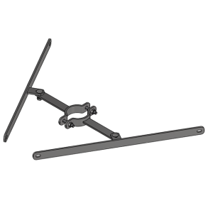 Stilbart beslag - hulafstand 480 mm