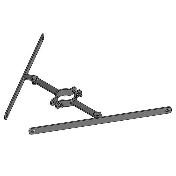 Stilbart beslag - hulafstand 480 mm