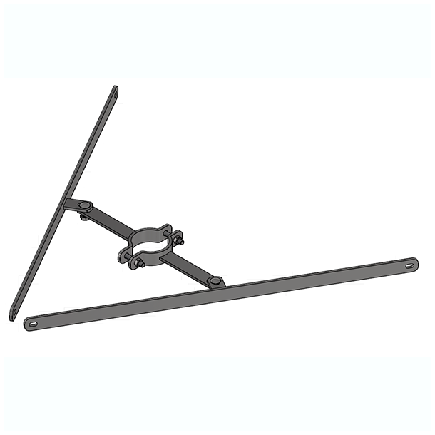 Stilbart beslag - hulafstand 650 mm