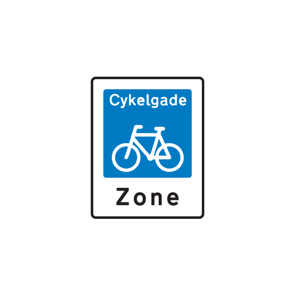 E47 - Cykelgade - 60x50cm