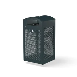 Tack affaldskurv 125 l, med askebgre