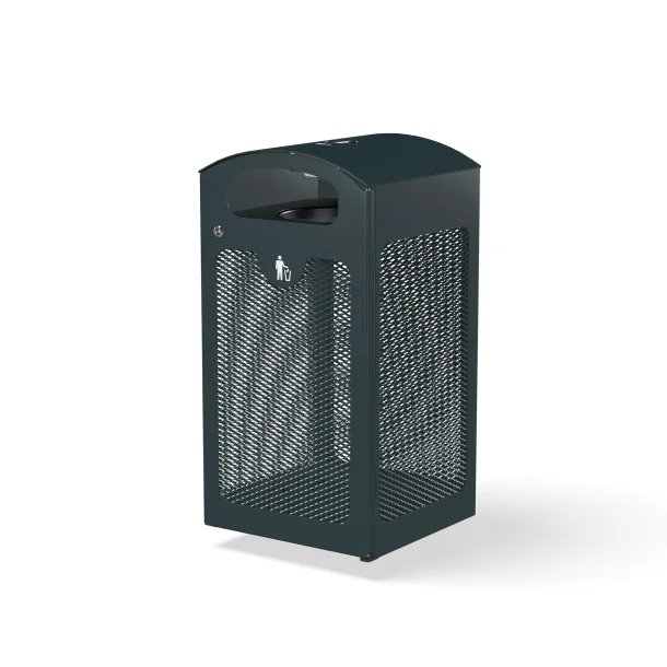 Tack affaldskurv 125 l, med askebgre