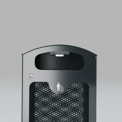 Tack affaldskurv 125 l, med askebgre