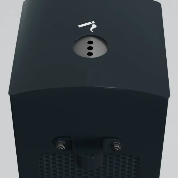 Tack affaldskurv 60 l, med askebgre