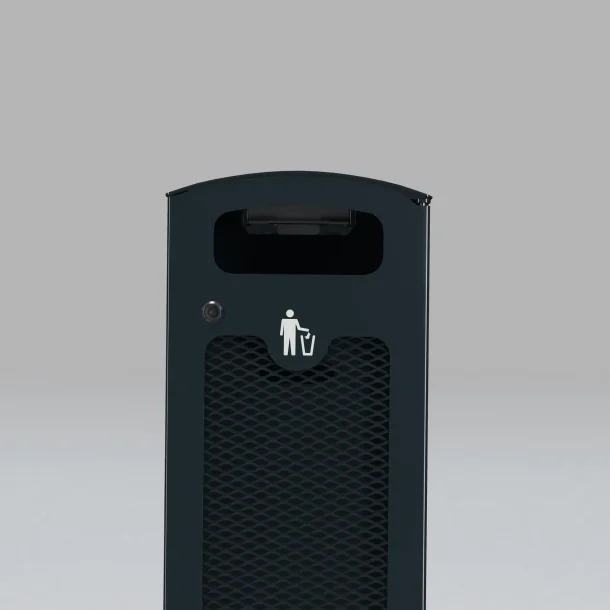 Tack affaldskurv 60 l, med askebgre