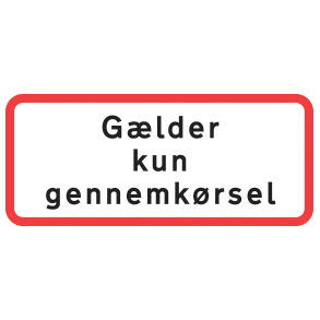 UC20,1 - Glder kun gennemkrsel R/H/S - 30x70cm