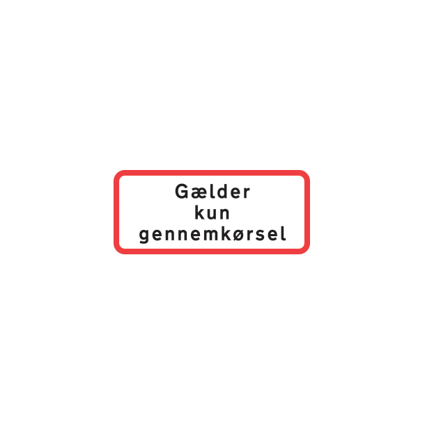 UC20,1 - Glder kun gennemkrsel R/H/S - 30x70cm