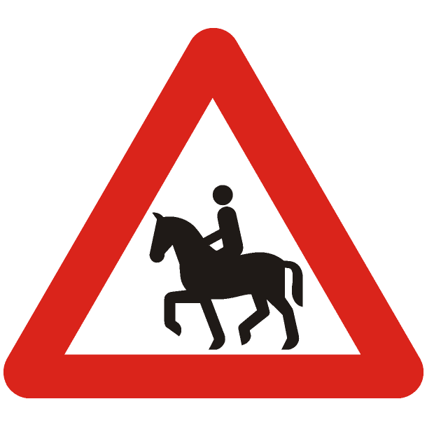 A23-V - Hest med rytter - 90cm