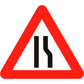 A43,3 - Indsn�vret vej i h�jre side - 70cm