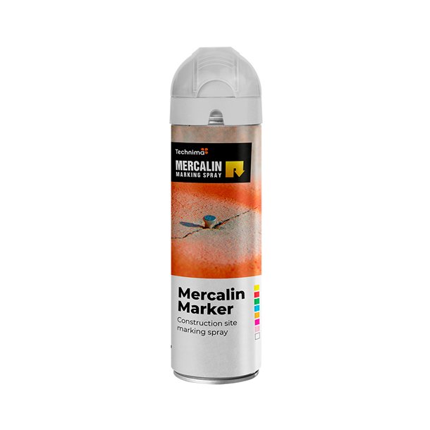 Mercalin m�rkespray 500 ml. hvid