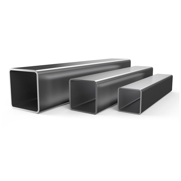 Skafter�r - Aluminiumsr�r 40x40x2000, l�ngde 2 mtr.