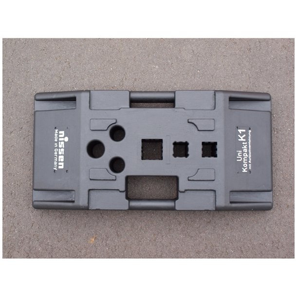 Skiltefod, universal 40X40/60X60 NS. 28 kg, ml 790x390x130 mm                     