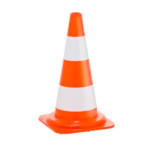 Markeringskegle ureflekterende