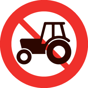 C24,1 - Traktor og motorredskab forbudt