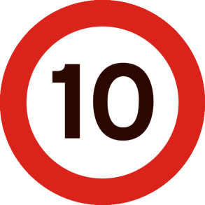 C55-10 - Lokal hastighedsbegrænsning