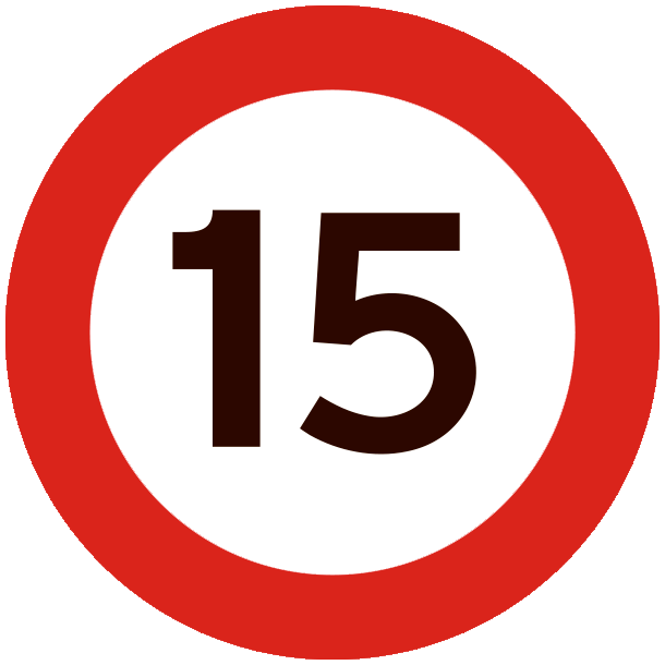 C55-15 - Lokal hastighedsbegr�nsning - 50cm