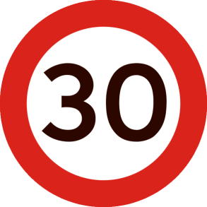 C55-30 - Lokal hastighedsbegrænsning