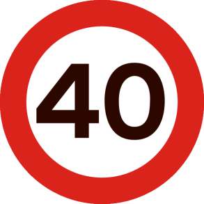 C55-40 - Lokal hastighedsbegrænsning