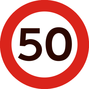 C55-50 - Lokal hastighedsbegrænsning