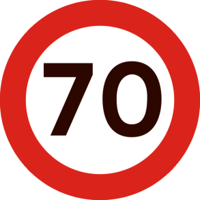 C55-70 - Lokal hastighedsbegrænsning