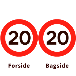 C55-20/C55-20 - Lokal hastighedsbegrænsning - dobbeltsidet