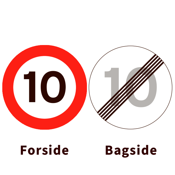 C55-10/C56-10 - Lokal hastighedsbegr�nsning og oph�r - dobbeltsidet - 50cm