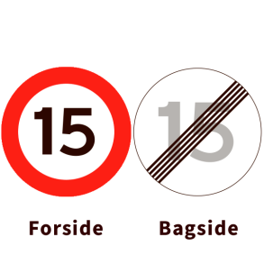 C55-15/C56-15 - Lokal hastighedsbegrænsning og ophør - dobbeltsidet