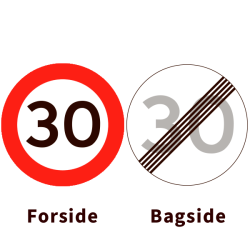 C55-30/C56-30 - Lokal hastighedsbegrnsning og ophr - dobbeltsidet - 70cm