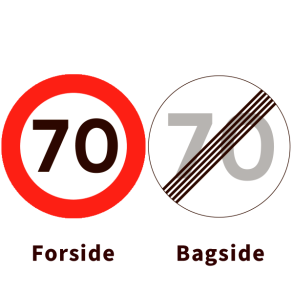 C55-70/C56-70 - Lokal hastighedsbegrnsning og ophr - dobbeltsidet - 50cm