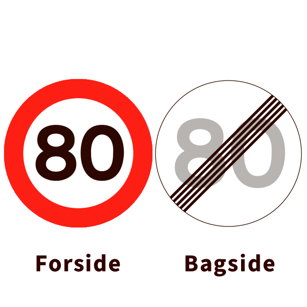 C55-80/C56-80 - Lokal hastighedsbegrnsning og ophr - dobbeltsidet - 50cm