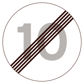 C56-10 - Ophør af lokal hastighedsbegrænsning