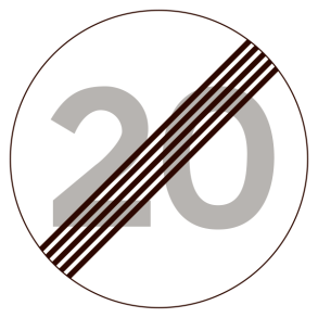 C56-20 - Ophør af lokal hastighedsbegrænsning