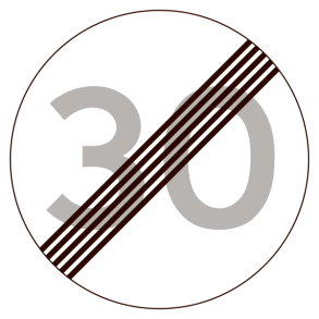 C56-30 - Ophør af lokal hastighedsbegrænsning