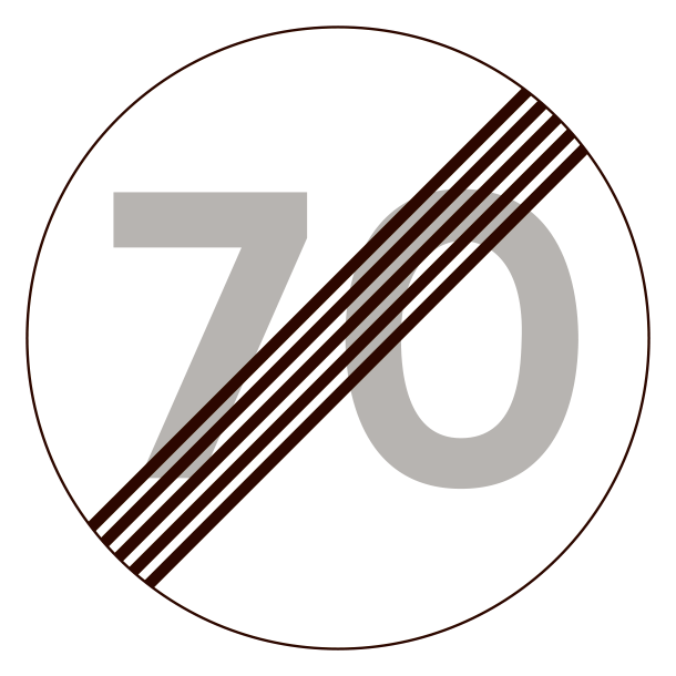 C56-70 - Ophr af lokal hastighedsbegrnsning - 50cm