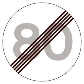 C56-80 - Ophør af lokal hastighedsbegrænsning