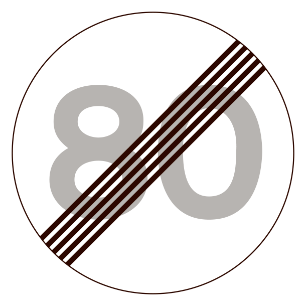 C56-80 - Ophr af lokal hastighedsbegrnsning - 50cm