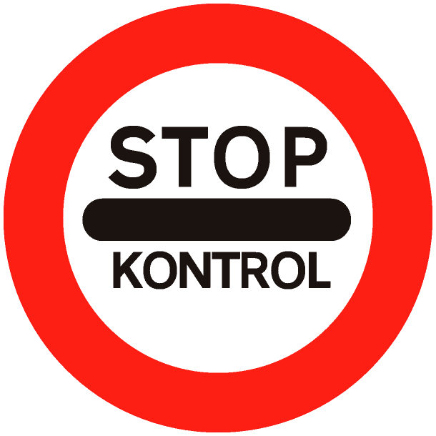 C92 - Passage uden stop forbudt - 50cm