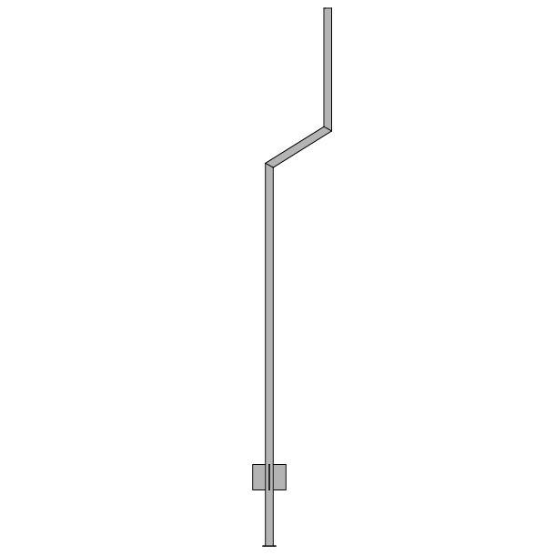 Stander forkr�bbet 125 cm