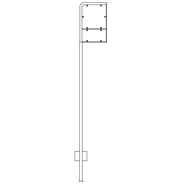 Galgestander 50x50+25x50 cm