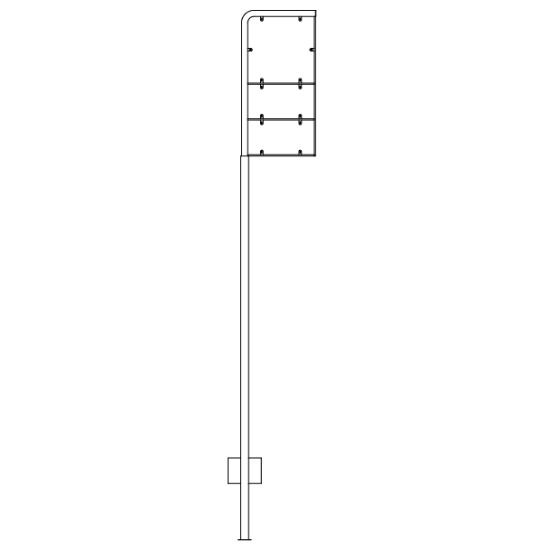 Galgestander 50x50+2x25x50 cm