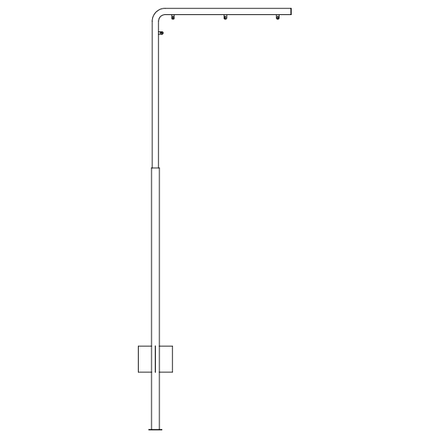 Vinkelstander16x100 cm ben
